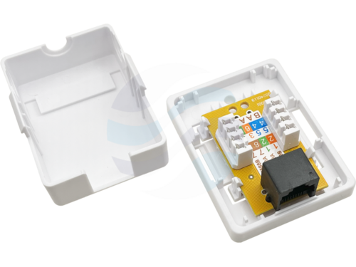 ALANTEC Gniazdo natynkowe 1xRJ45 UTP kat.6 1