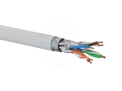 ALANTEC Kabel S/FTP kat.7A 4x2x23AWG, klasa B2ca, 1500 MHz, 10Gb/s, LSOH WEWNĘTRZNY SZARY 500m 1