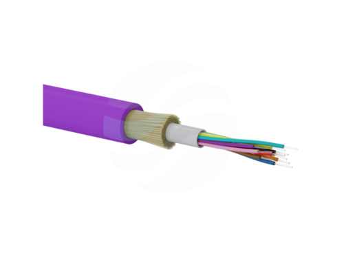 ALANTEC Kabel światłowodowy OM4 uniwersalny MM ZW-NOTKtsdD 8J 50/125, klasa B2ca, LSOH, 1000N, fioletowy 1