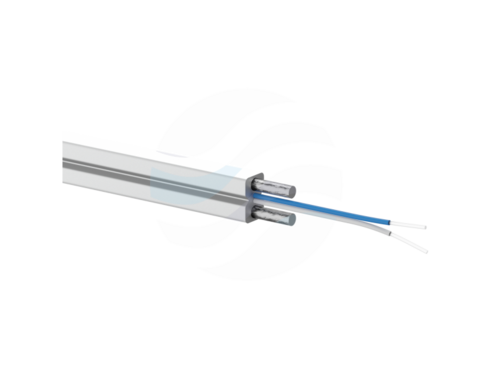 ALANTEC Kabel światłowodowy OS2 uniwersalny płaski FRP abonencki SM 2J 9/125 G657A1, klasa Eca, 80N, LSOH, biały, 1000m 1