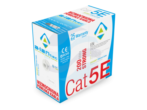ALANTEC Kabel U/UTP kat.5e 4x2x24AWG, klasa Eca 250MHz, PVC WEWNĘTRZNY STRONG 305m 1