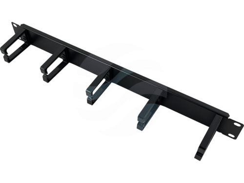 ALANTEC Organizator kabli 1U 19" 5x uchwyt plastikowy, czarny 1