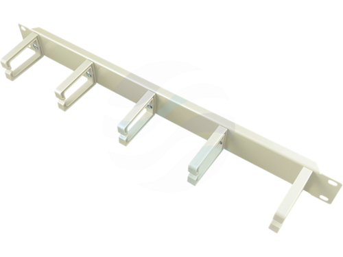 ALANTEC Organizator kabli 1U 19" 5x uchwyt plastikowy, szary 1