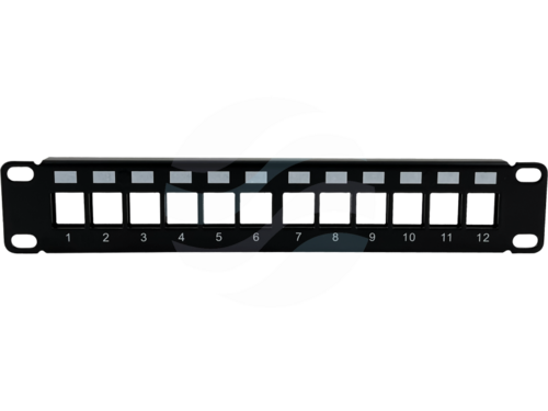 ALANTEC Panel 12-moduły pusty, rack 10" 1U 1