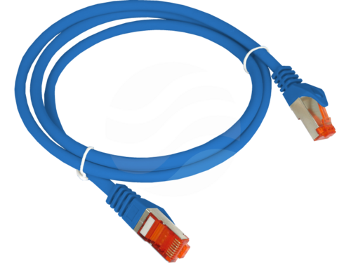 ALANTEC Patchcord S/FTP kat.6A LSOH 0.5m, niebieski 1