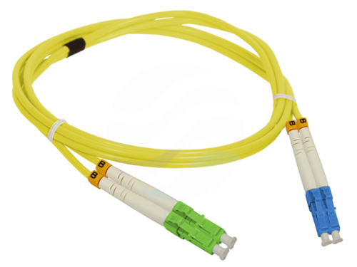 ALANTEC Patchcord SM LC/APC-LC/UPC duplex 9/125 1.0m, żółty 1