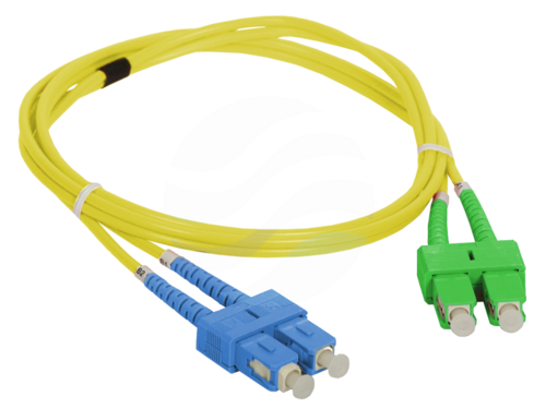 ALANTEC Patchcord SM SC/APC-SC/UPC duplex 9/125 3.0m, żółty 1