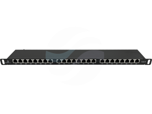 ALANTEC Patchpanel OPTIMUM STP kat.6 24-porty rack 19" 0.5U 1