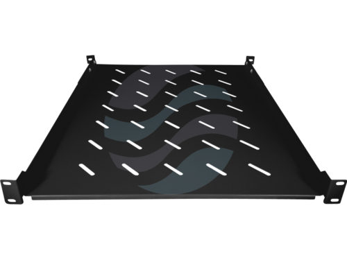 ALANTEC Półka stała 19" 1U głęb. 550mm, 4 punkty mocowania, czarna 1