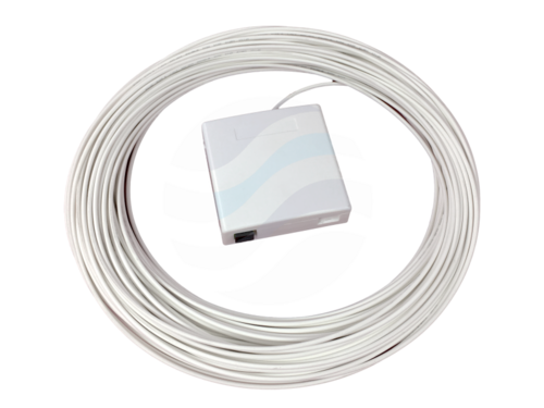 ALANTEC Przełącznica kliencka światłowodow FTTH 1x SC/APC simplex, kabel 40m 1