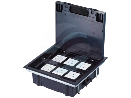 ALANTEC Puszka podłogowa (floorbox) 6M, 6x (45x45), plastik 1