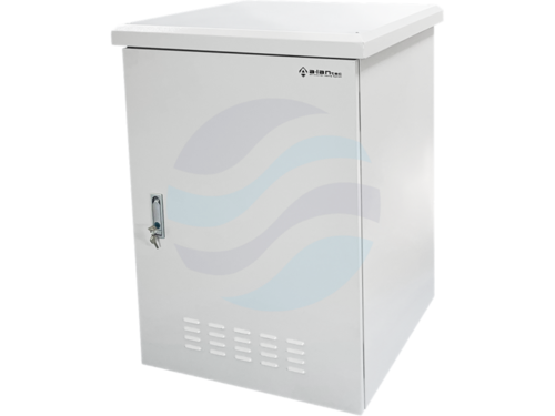 ALANTEC Szafa zewnętrzna, hermetyczna, rack 19" 18U 600x600mm, IP55, drzwi metalowe, 4x przepusty, szara 1