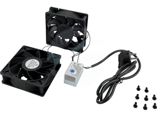 ALANTEC Wentylator do szaf zewnętrznych z termostatem, komplet 2 sztuki 1