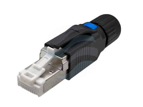 ALANTEC Wtyk RJ45 STP kat.6A 10G PoE+, beznarzędziowy, drut 22-24AWG 1