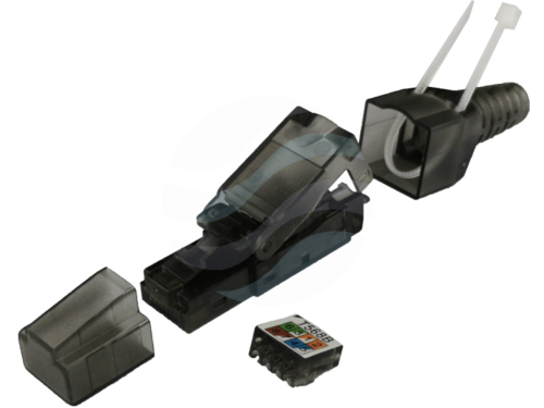 ALANTEC Wtyk RJ45 UTP kat.6A 10G PoE+, beznarzędziowy, drut 22-24AWG 1