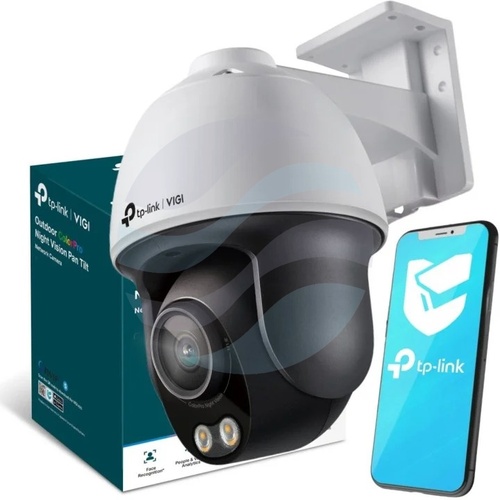 TP-Link VIGI C540-S Kamera Full-color IP 4Mpx, zewnętrzna,obrotowa 4mm,12V DC. PoE 802.3at, światło białe 30m, WDR, mikofon... 1