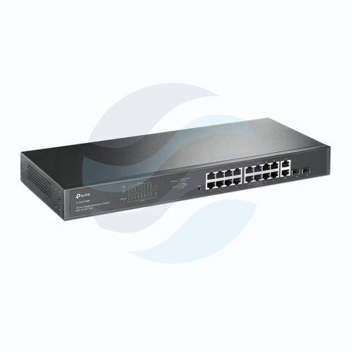 TP-Link TL-SG1218MP Switch zarządzalny gigabitowy 16x 10/100/1000Mbps PoE/PoE+ 802.3af/at, COMBO (2xSFP, 2xGIGABIT), 250W, Rack 19" 1