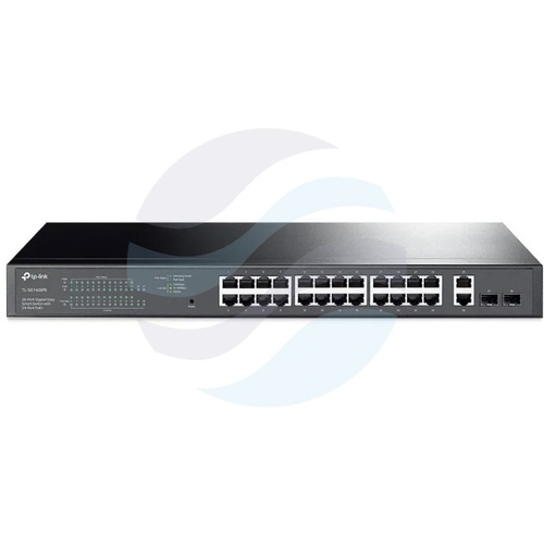 TP-Link TL-SG1428PE Switch gigabitowy 24x 10/100/1000Mbps PoE/PoE+ 802.3af/at, COMBO (2xSFP, 2xGIGABIT), 250W, Rack 19" 1