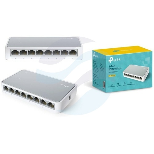 TP-Link TL-SF1008D Switch 8x 10/100Mbps, desktop plastik 1