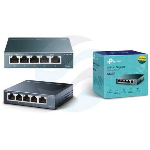 TP-Link TL-SG105 Switch gigabitowy 5x 10/100/1000Mbps, desktop metal 1