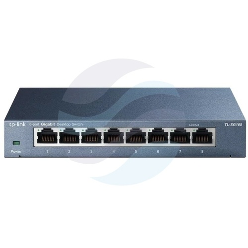 TP-Link TL-SG108 Switch gigabitowy 8x 10/100/1000Mbps, desktop metal 1