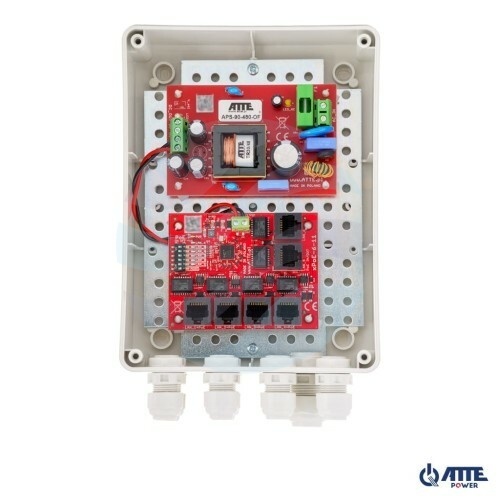ATTE POWER IP-5-11-M2 Zestaw do 5 kamer IP switch PoE 5P+1UP 1