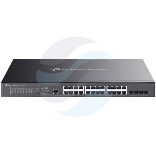 TP-Link SG3428XMPP, Switch zarządzalny L2+ Omada 24x 10/100/1000Mb/s (8x PoE++, 16x PoE+), 4x 10G SFP+, 500W, Rack 19" 1