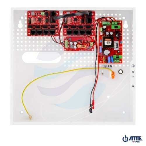 ATTE POWER IPUPS-9-11-F Zestaw buforowy do 9 kamer IP switch PoE 9P+1UP 1