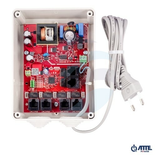 ATTE POWER IPB-5-10A-S4 Zestaw do 5 kamer IP switch PoE 5P+1UP 1