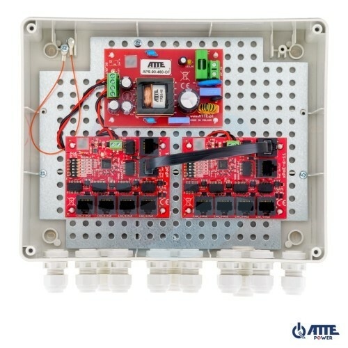 ATTE POWER IP-9-11-L2 Zestaw do 9 kamer IP switch PoE 9P+1UP 1