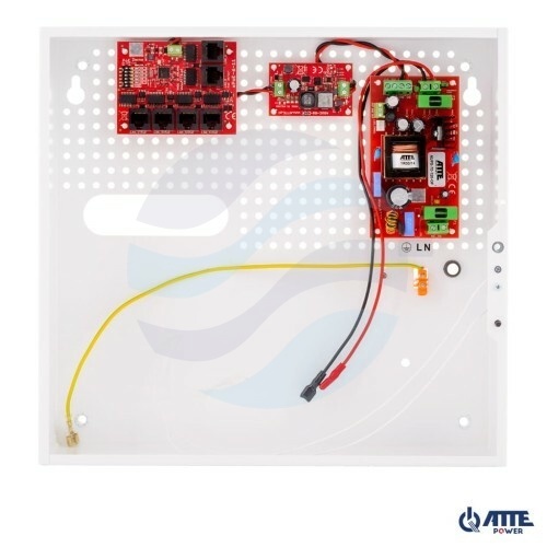 ATTE POWER IPUPS-5-11-F Zestaw buforowy do 5 kamer IP switch PoE 5P+1UP 1