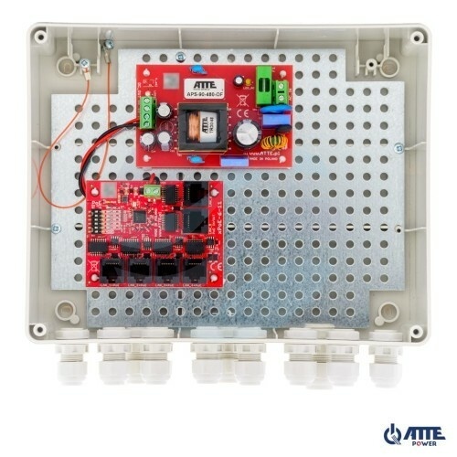 ATTE POWER IP-5-11-L2 Zestaw do 5 kamer IP switch PoE 5P+1UP 1