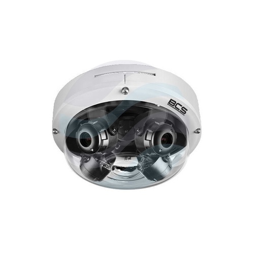 BCS FLEX BCS-F-DIP4x5VS Kamera IP 4x 5Mpx kopułowa wieloprzetwornikowa 4x 2.8-8mm, zoom 2.8x, WDR 120dB, 4x mSD, IK10, biała 1