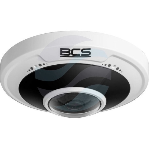 BCS POINT BCS-P-FIP512FR1-Ai2 Kamera IP 12Mpix panoramiczna 360° fisheye 1.8mm, IR 15m, mSD do 256GB, IK10, DWDR, mikrofon, głośnik, biała 1