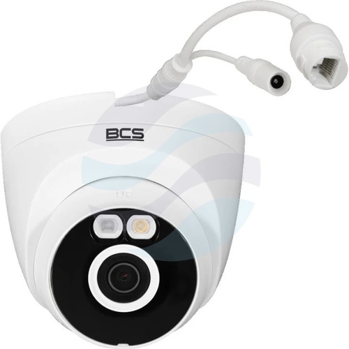 BCS LINE BCS-L-EHOME01 Kamera IP 4Mpix, 2.8mm, IR+LED 30m, mSD do 256GB, głośnik, mikrofon, biała 1