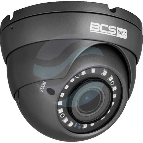 BCS BASIC BCS-B-DK82812-G Kamera IP 8Mpix kopułowa, 2.8-12mm, zoom 4x, IR 40m, DWDR, czarna 1
