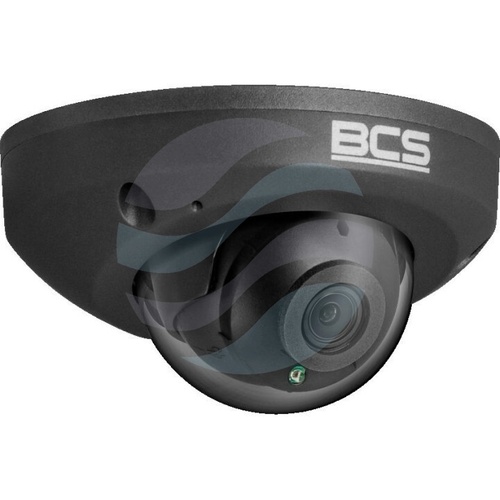 BCS POINT BCS-P-DMIP22FSR3-Ai2-G Kamera IP 2Mpix kopułowa 2.8mm, IR 30m, WDR 120dB, mSD do 256GB, IK10, mikrofon, czarna 1