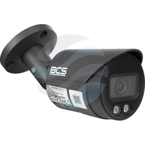 BCS LINE BCS-L-TIP15FCR3L3-Ai1-G Kamera IP 5Mpx bullet 2.8mm, IR+LED 30m, WDR 120dB, mSD do 256GB, mikrofon, AI, czarna 1