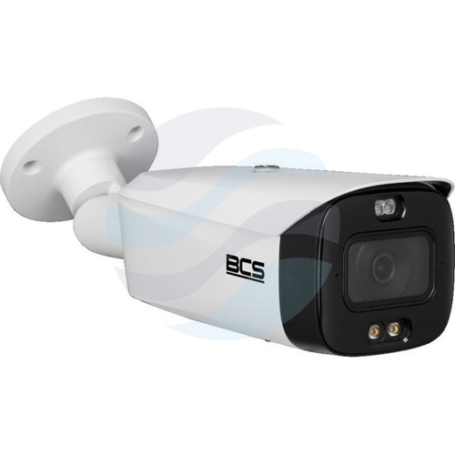 BCS LINE BCS-L-TIP58FCR3L3-Ai1(3) Kamera IP 8Mpx bullet 2.8mm, IR+LED 30m, WDR 120dB, mSD do 512GB, mikrofon, głośnik, AI, biała 1