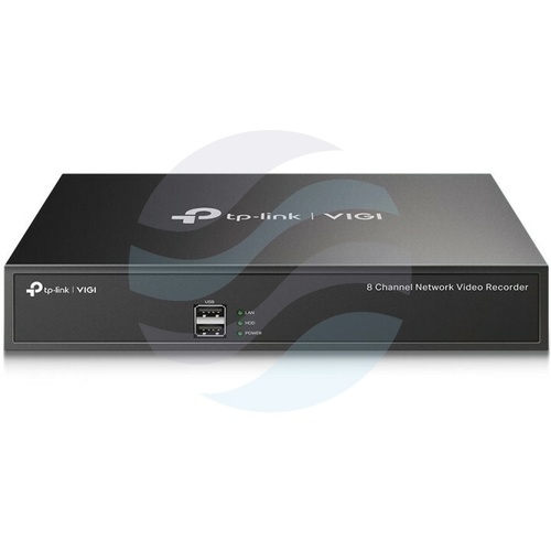 TP-Link VIGI NVR1008H Rejestrator 8-kanałowy IP max. 5Mpx, 80/60 Mb/s, 1x HDMI (4K), 1x VGA, 1x SATA max. 10TB, 2x USB... 1