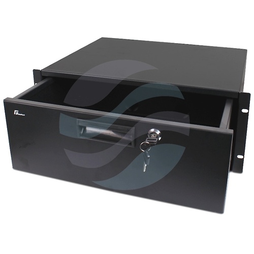 GETFORT GF-4U-drawer Szuflada zamykana 19" 4U bez szyn, czarna 1