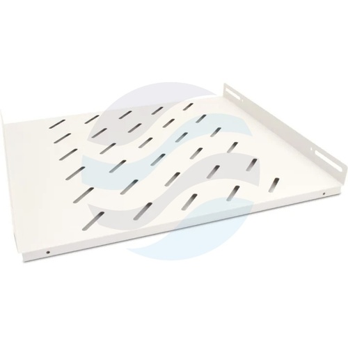 GETFORT Półka stała 1U 19" 600mm, mocowana w 4 punktach, szara 1