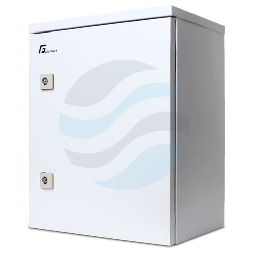 GETFORT Szafa hermetyczna 10" 6U 330x230, słupowa / ścienna zewnętrzna, szara 1