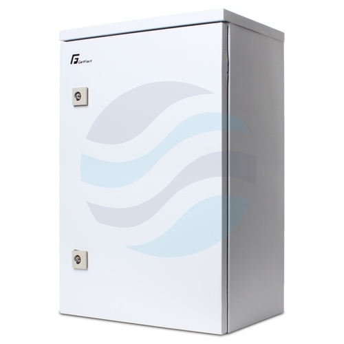 GETFORT Szafa hermetyczna 10" 9U 330x230, słupowa / ścienna zewnętrzna, szara 1