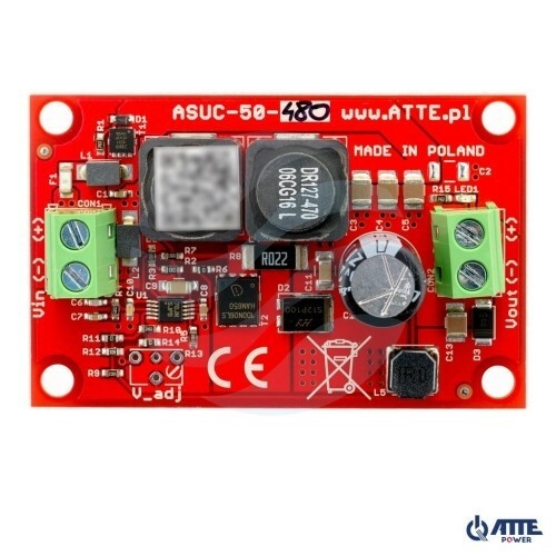 ATTE POWER ASUC-50-480-OF Przetwornica podnosząca napięcie do 48V 1