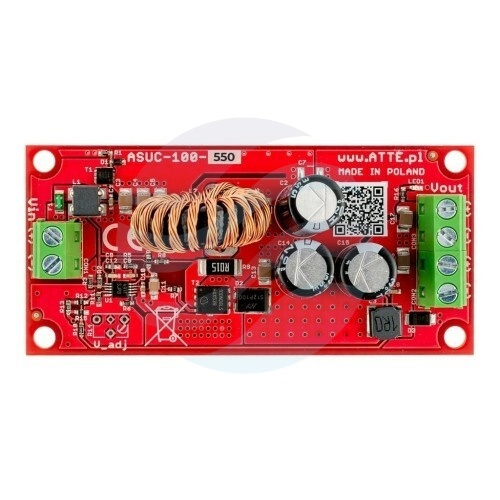 ATTE POWER ASUC-100-550-OF Przetwornica podnosząca napięcie do 55V 1
