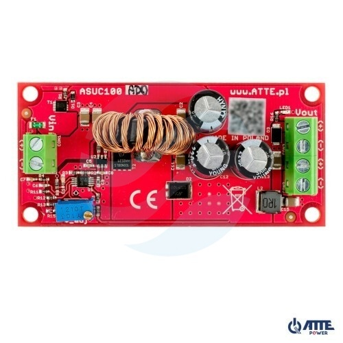 ATTE POWER ASUC-100-AD0-OF Przetwornica podnosząca napięcie z regulacją 12..48V 1