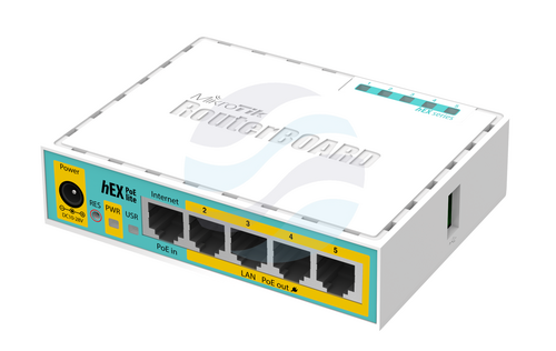 Mikrotik RouterBoard RB750UPr2 hEX POE LITE 5x LAN, 650MHz, 64MB, 1x USB, L4 1