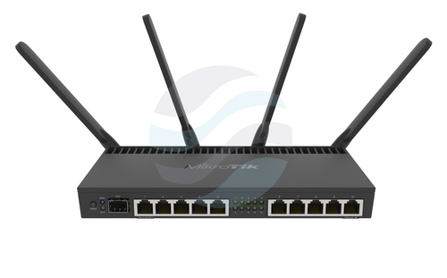 Mikrotik RouterBoard RB4011iGS+5HacQ2HnD-IN 2,4GHz / 5GHz, AC, 10xGbit, 1xSFP+, 1.4GHz, 1GB, PoE in/out, L5 1