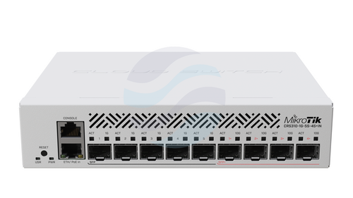 Mikrotik netFiber 9 CRS310-1G-5S-4S+IN Router / Switch 5x SFP, 4x SFP+, 1x 10/100/1000Mbps, 800MHz, 256MB, L5 1